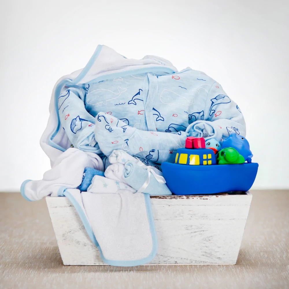 Toronto Blue Jays Newborn & Infant Personalized Large Gift Basket